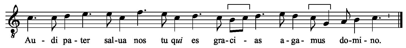 Refrain musical notation